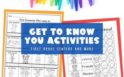 Back-to-School Activities For First Grade