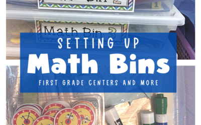 Math Bins for First Grade
