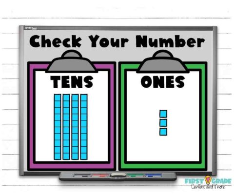 Place Value for First Graders - First Grade Centers and More