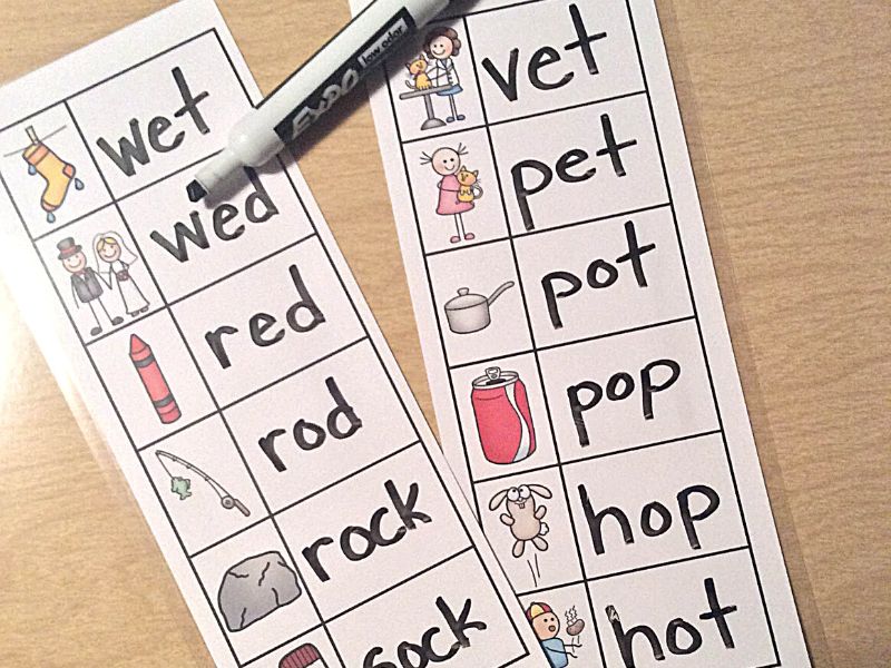Word ladders are a great way for students to practice sounding out and writing cvc words.