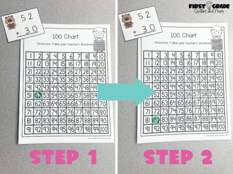 2 Digit Addition With No Regrouping - First Grade Centers and More