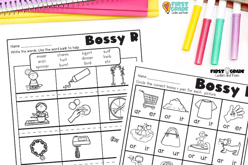 Phonics worksheets for all of first grade.