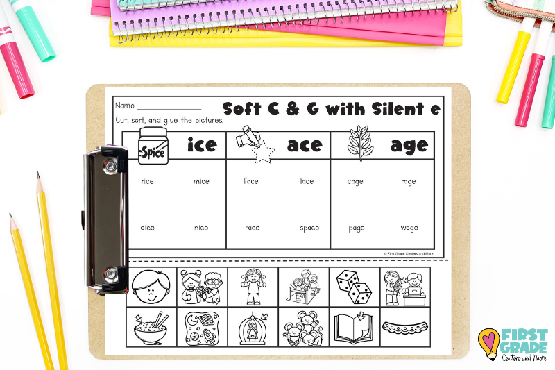 Soft c and g worksheets