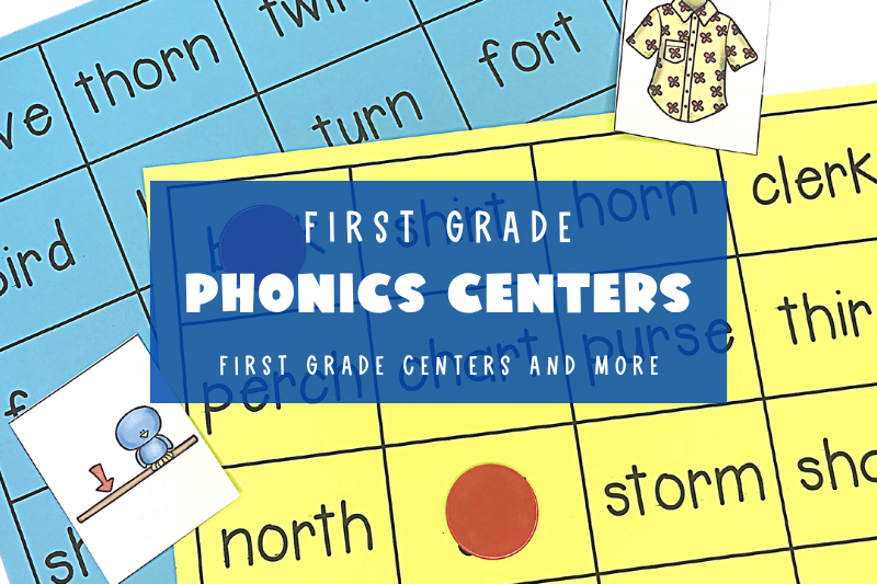 First Grade Phonics Center Blog Image