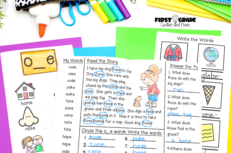 Long O with Silent E Decodable Reader