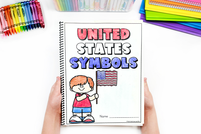 Student book about 11 American Symbols.