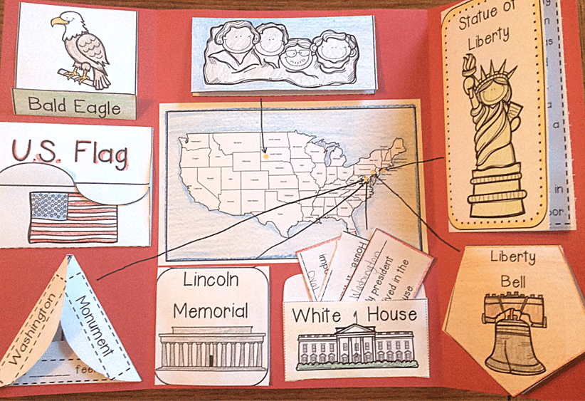 Teach American symbols with this lapbook activity.