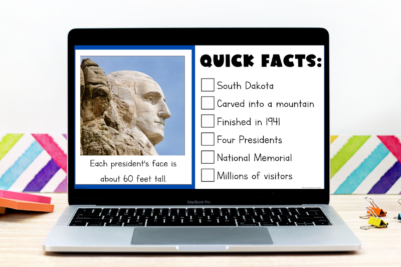 PowerPoint about American symbols including Mount Rushmore